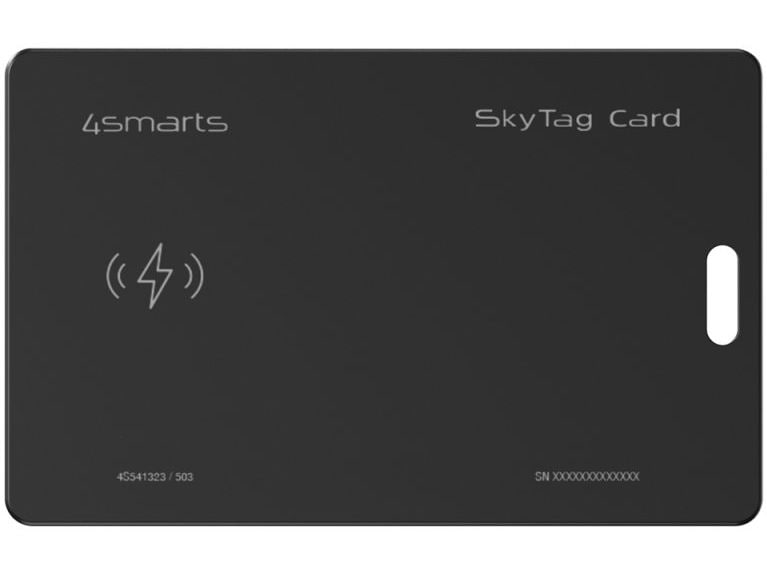 4smarts Schlüsselfinder Skytag Card ReCharge Standort-Finder SkyTag Card ReCharge, schwarz,