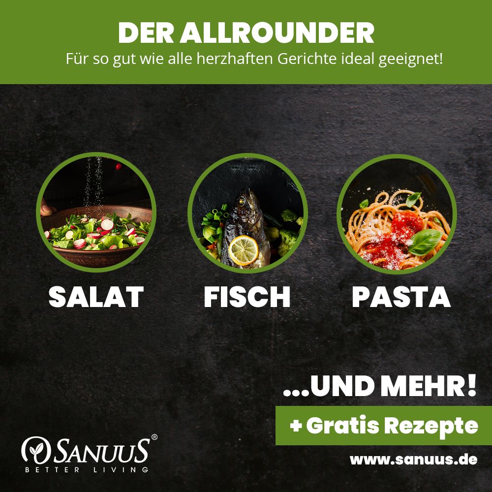 SANUUS® Gourmet Bio Spinat Gewürzsalz zum Kochen & Verfeinern