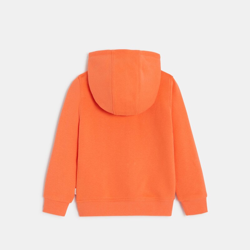 Cardigan bébé garçon orange en coton recyclé Catimini Orange