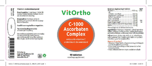 VitOrtho C-1000 Ascorbaten Complex Tabletten 90TB