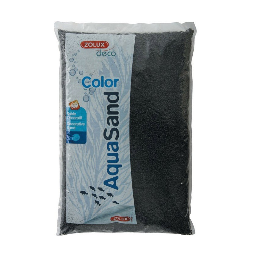 Areia Zolux AquaSand Ebony Preta para Aquários