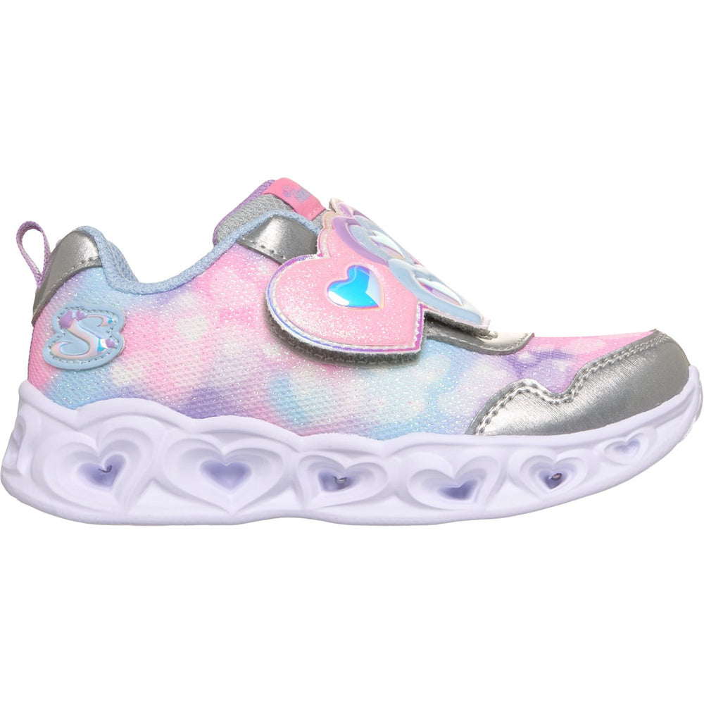 Køb Skechers Silver Heart Lights Lovin Reflection