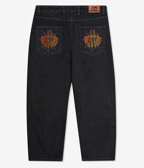 Butter Goods Spider Denim Jeans (washed black)