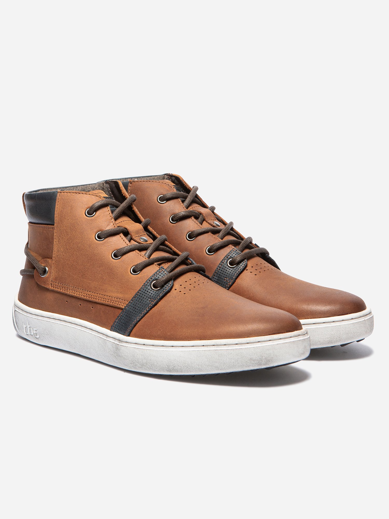 Baskets Montantes Homme Purefoam Cuir Marron