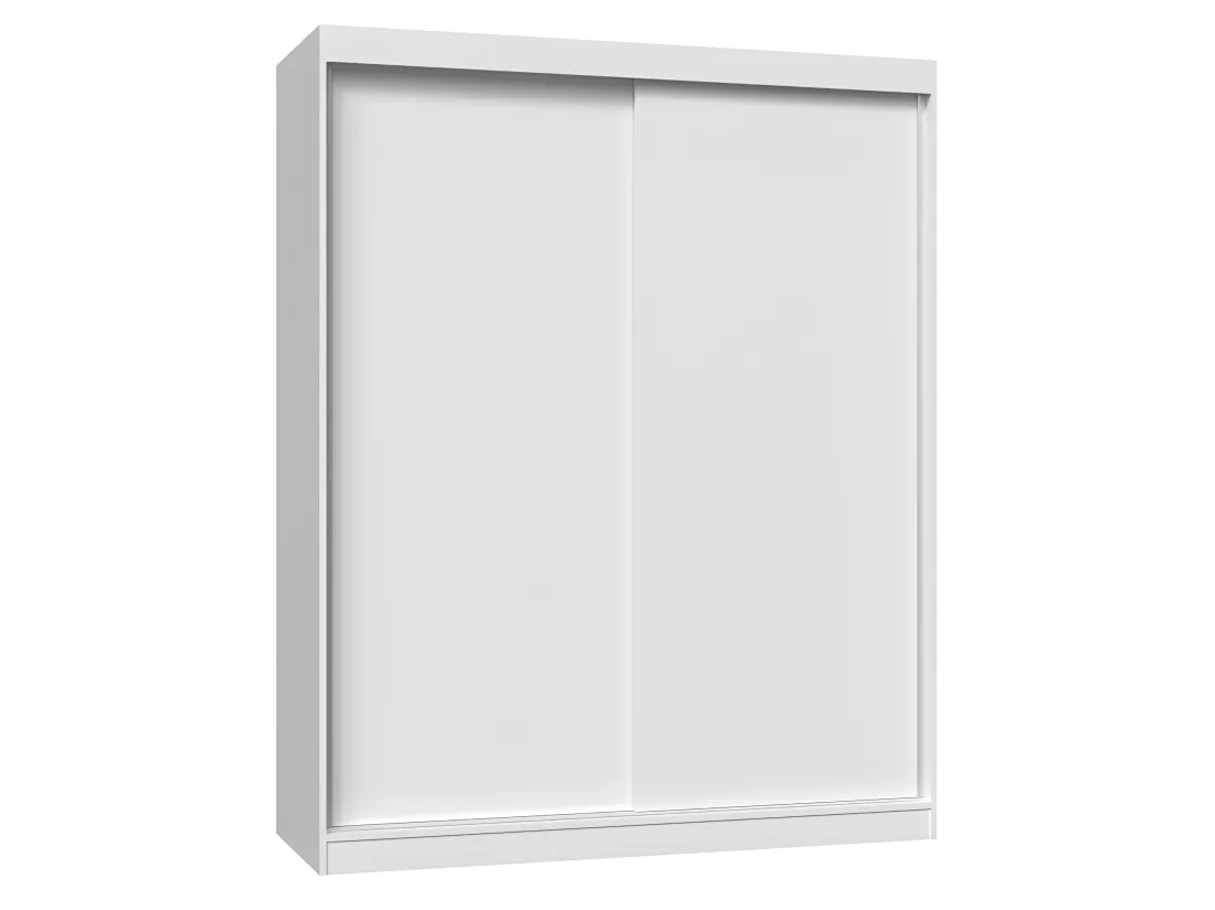 PAOLO - Armoire penderie à 2 portes coulissantes - Largeur 160 cm - Dressing de chambre 2 portes