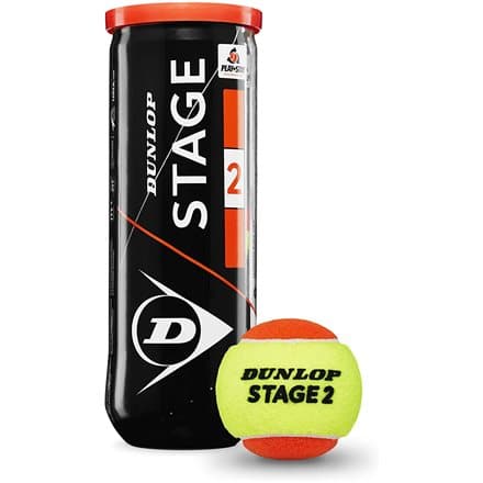 Tennis balls DUNLOP STAGE 2 ORANGE 3-tube ITF