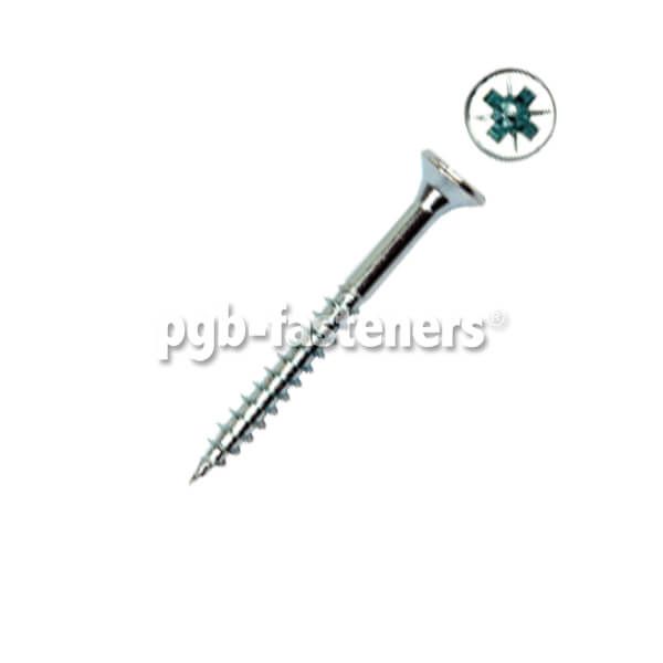 Spaanplaatschroef pozidriv 5.0x70mm verzinkt (200 stuks)