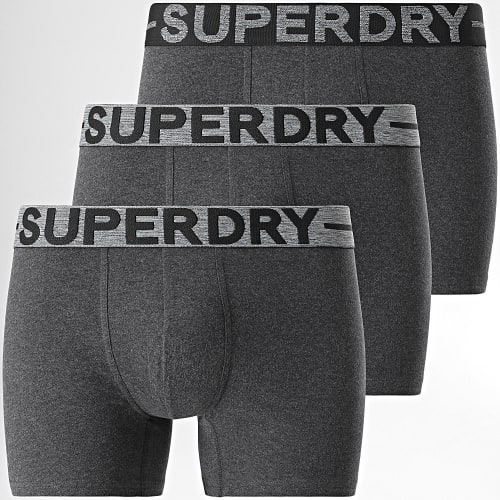 Lot De 3 Boxers Classic Gris Anthracite