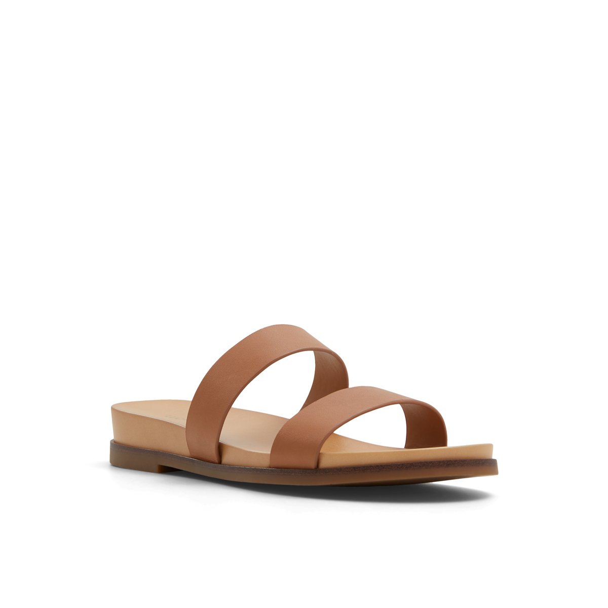 LUCA FERRI-Rheallan-Sandales à glissière - Talon plat - Beige Foncé