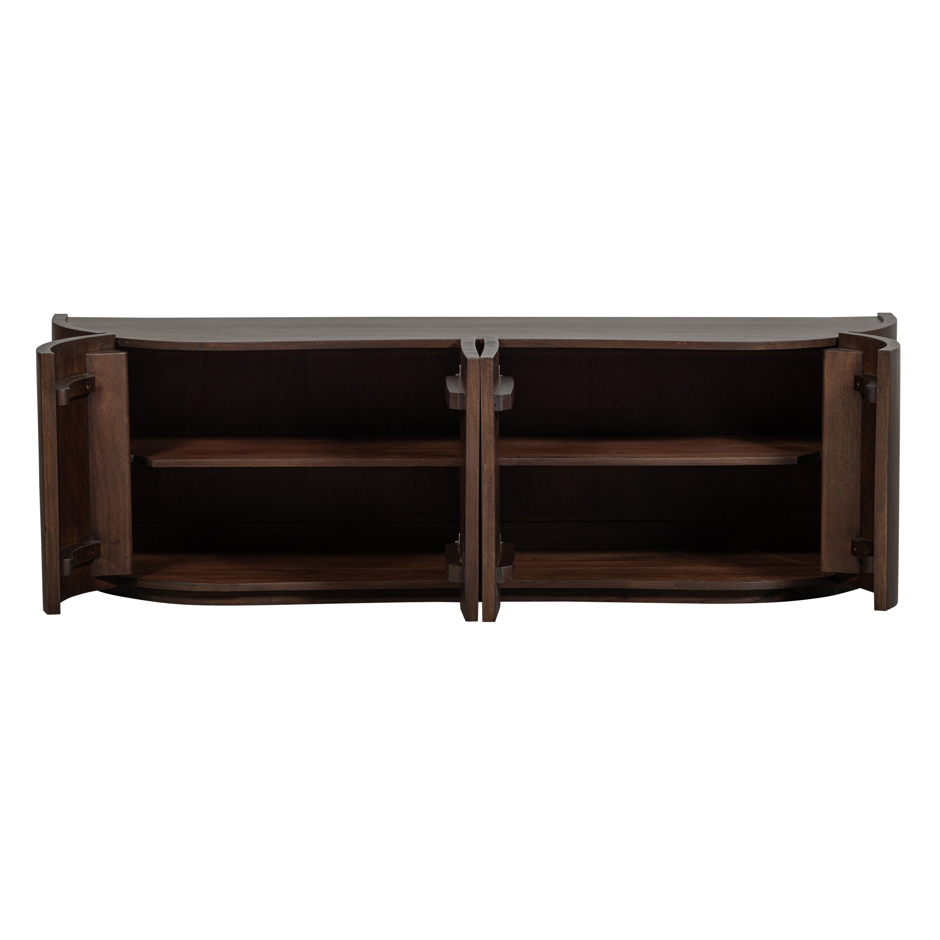 WOOOD Sense Dressoir 4-Deurs - Mango - Walnoot - 50x160x46