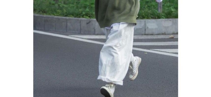 Adotuastic - V-hals effen wafel oversized trui vest