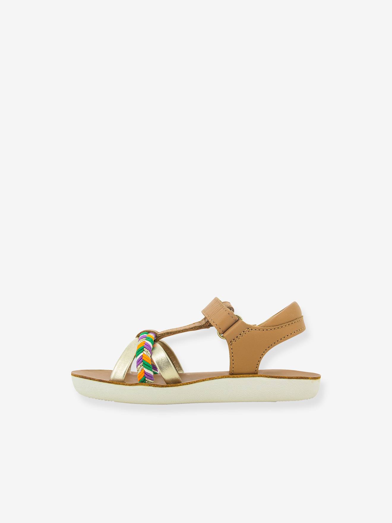 Sandálias infantis SHOO POM® Goa Salomé em cobre iridescente