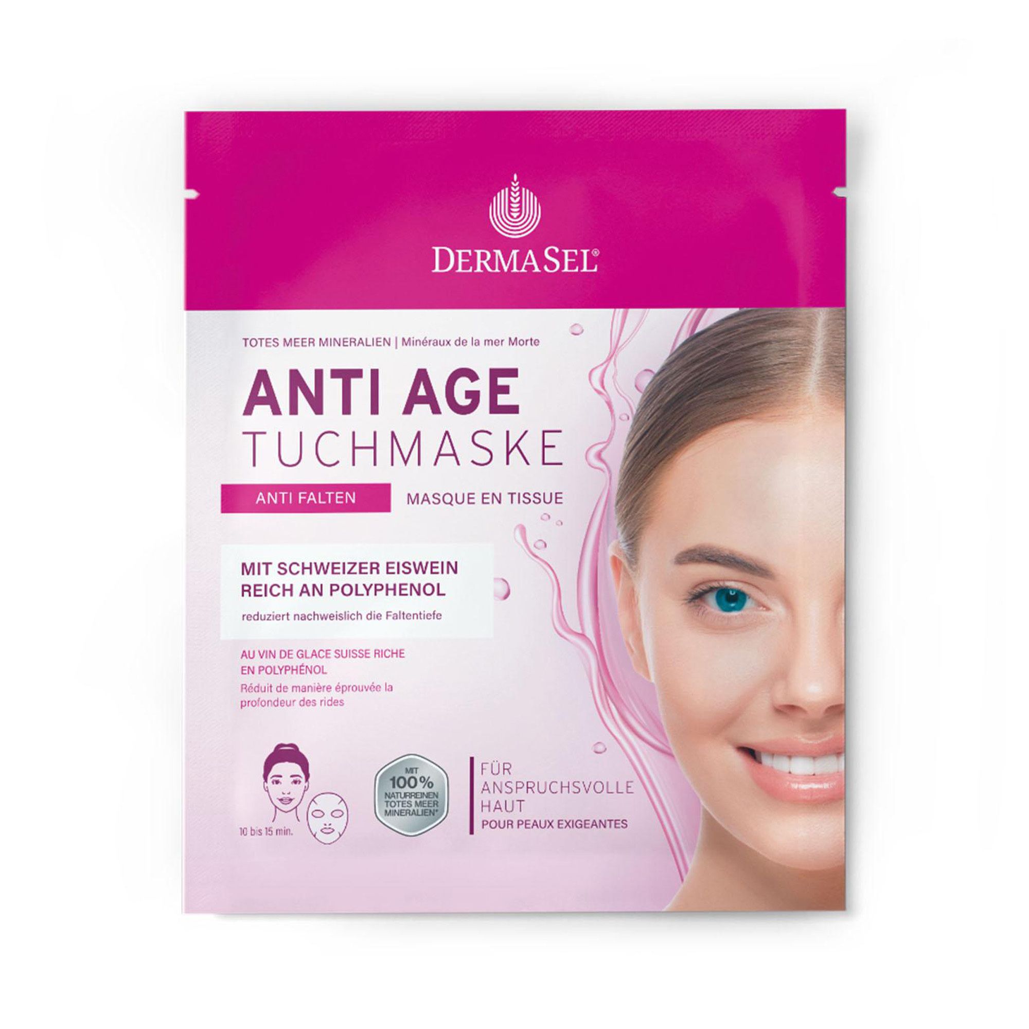 DERMASEL® Totes Meer Anti-Age Tuchmaske