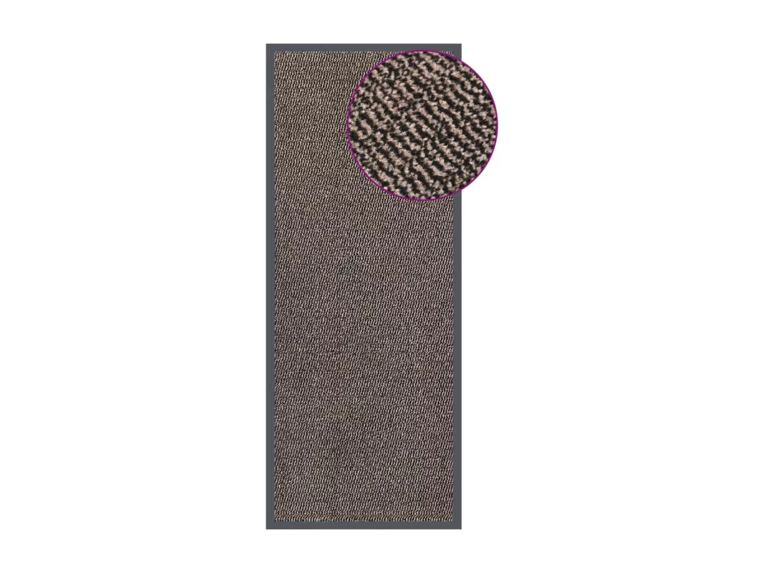 Paillasson touffeté 60x150 cm Marron foncé