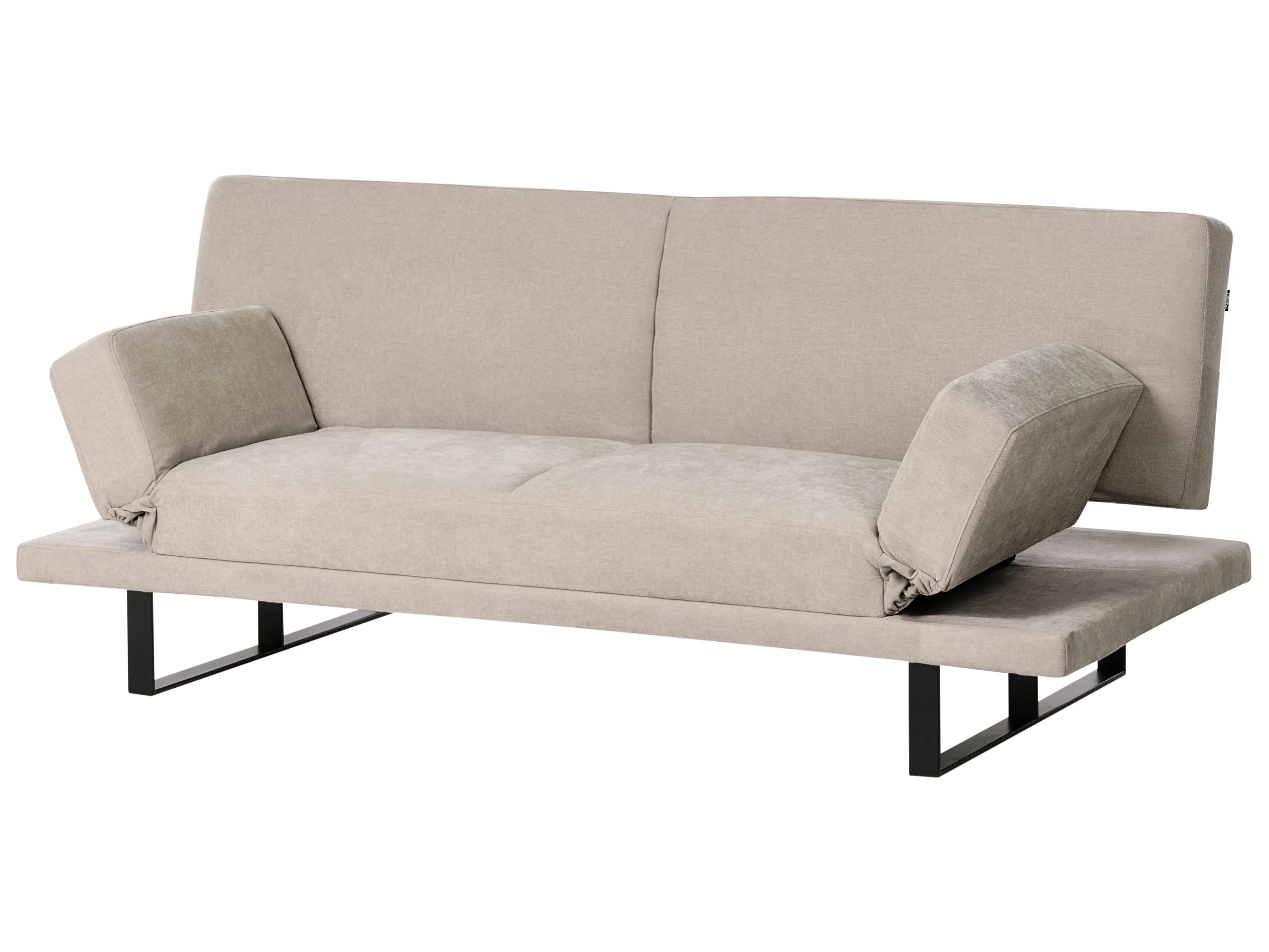 Slaapbank 2-zits YORK Chenille Lichtbeige