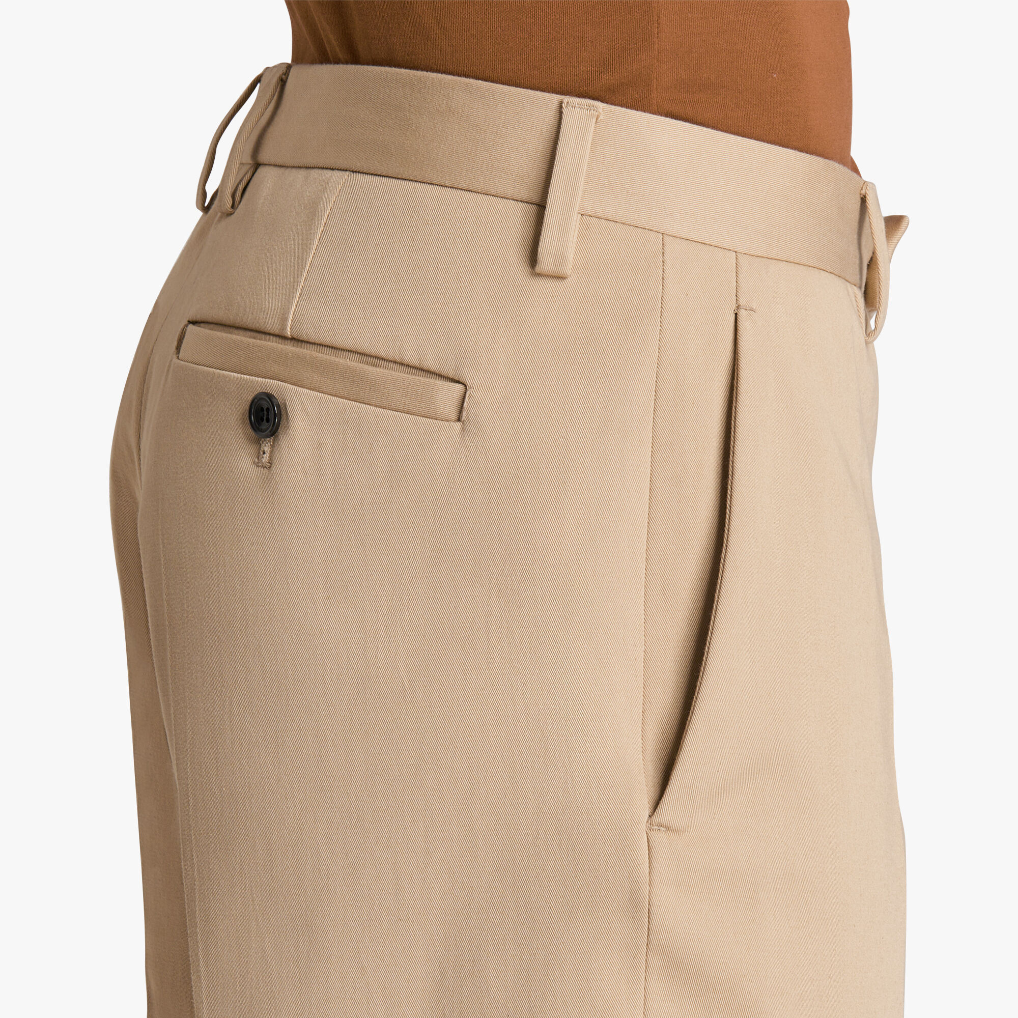 Pantalon Chino En Coton Stretch