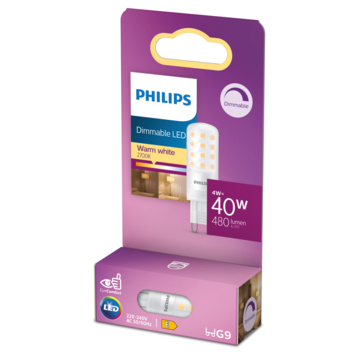Philips LED capsule G9 4W dimbaar
