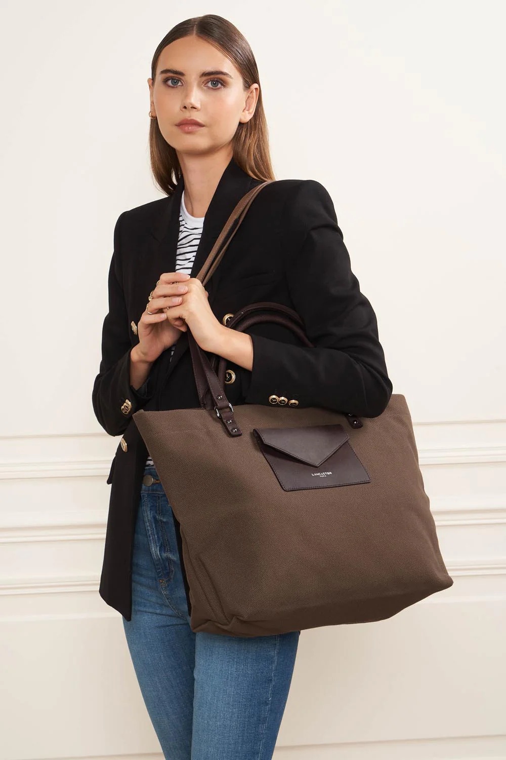 Canvas Conscious-Très grand sac cabas épaule