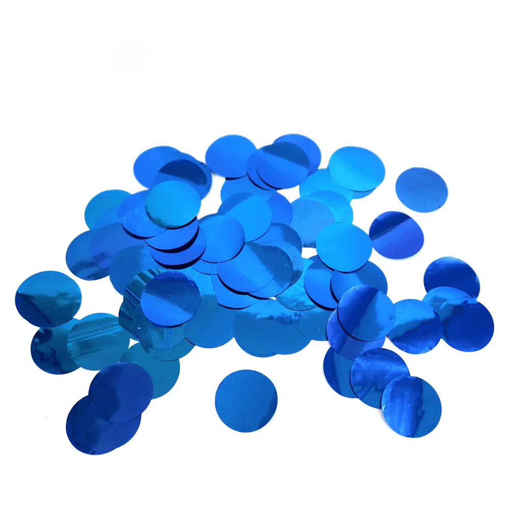 (10g) Ø15mm Konfetti Party Dekoration Runde Streukonfetti Tischdekoration Metallic - Blau