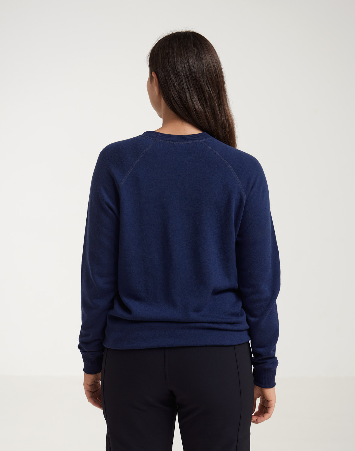 Sweater van merinowollen terry voor dames - Gratis Verz