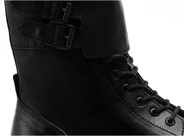 Kickers boots bottine plates femme deckranger noir