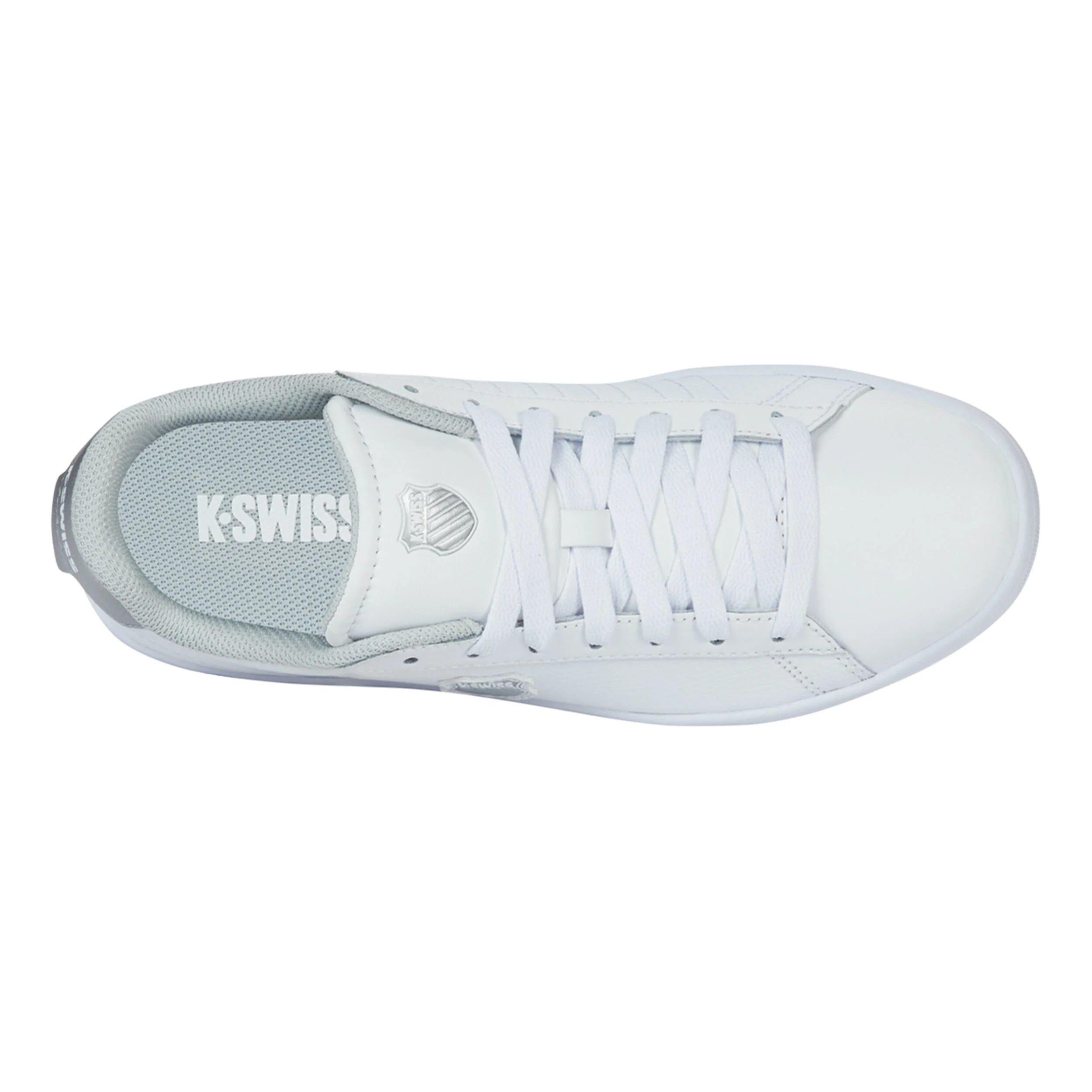 K-Swiss Court Shield II Baskets Femmes - Blanc , Argent