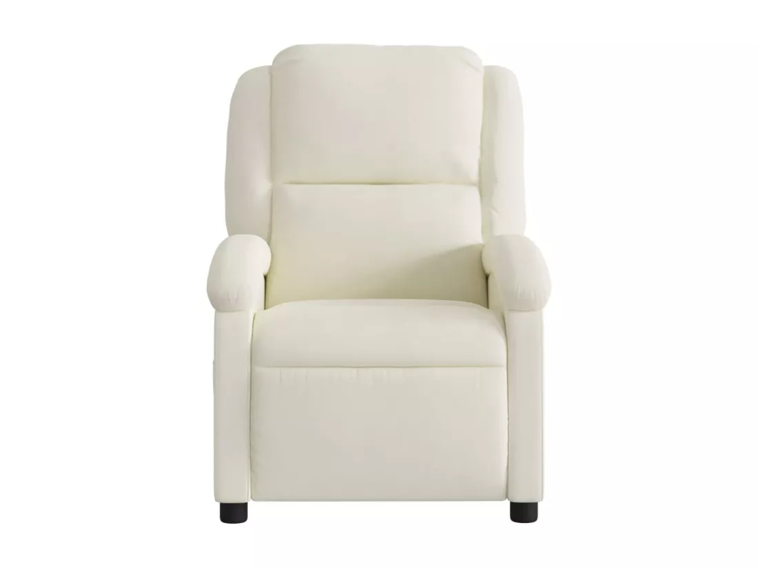 Fauteuil inclinable Crème Velours