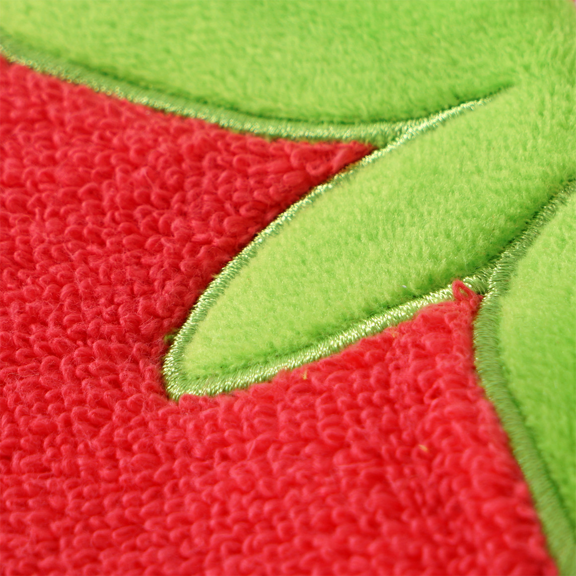 Topomini Waschhandschuh im Erdbeer-Design rot