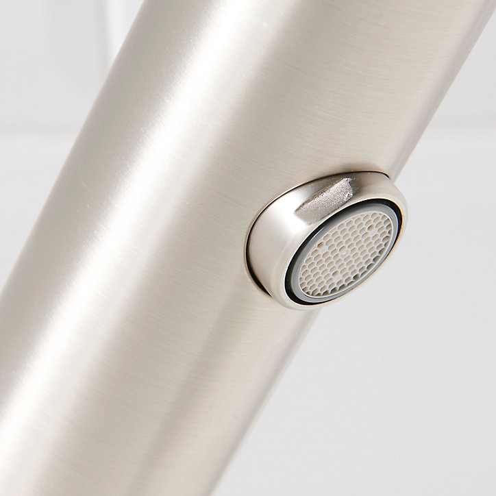 Mitigeur de lavabo inox brossé GoodHome Nyasa