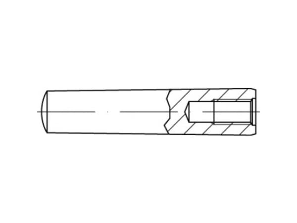 TOOLCRAFT TO-5436888 Keglesøm 8 mm Stål 10 stk