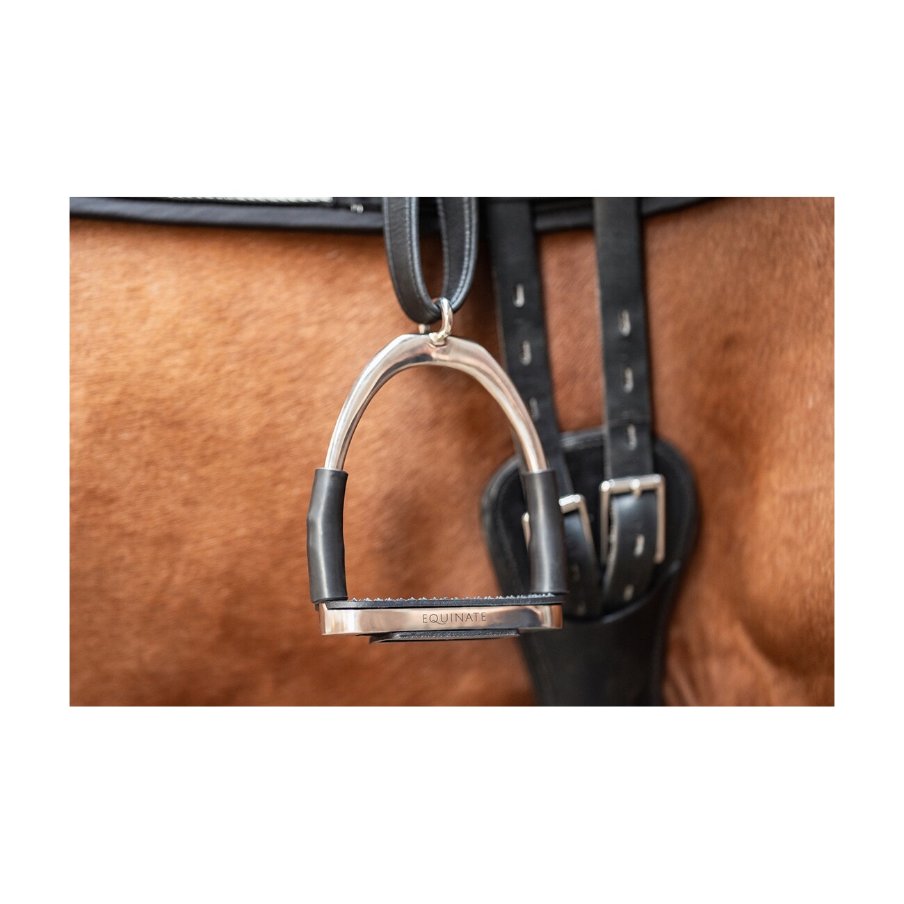 Equinate Sicherheitssteigbügel Charles silber 10 cm