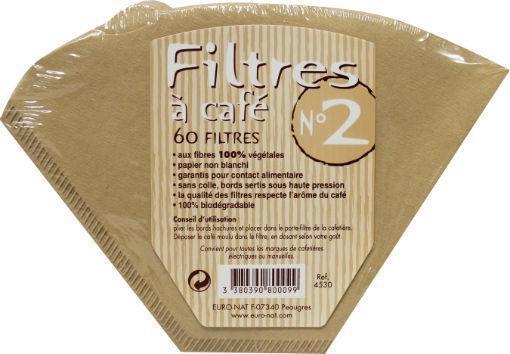 Euro Nat Koffie filters no 2 60st