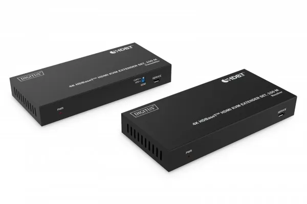 DIGITUS 4K HDBaseT DS-55522 - Sender og modtager - video/audio/USB forlænger - HDBaseT - over CAT 6a/7/8 - op til 150 m
