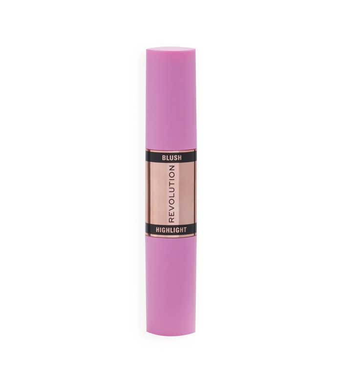 Revolution - Blush and Highlighter Stick Duo - Flushing Pink
