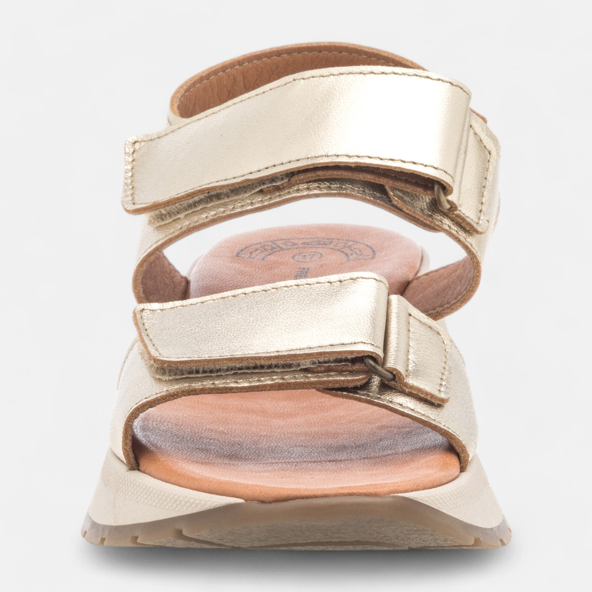 Sandales Femme en cuir or