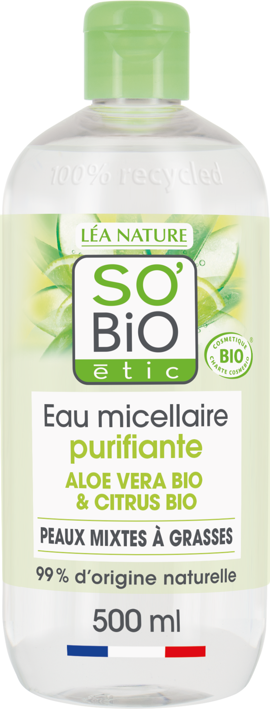 LÉA NATURE SO BiO étic  Bio-Aloe Vera Mizellenwasser, 500 ml