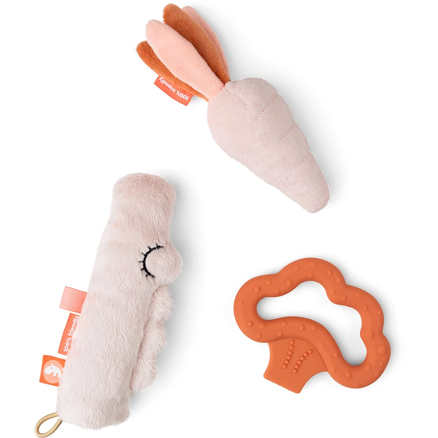 Done by Deer™ Sensorik-Spielset 3 Teile Croco Rosa