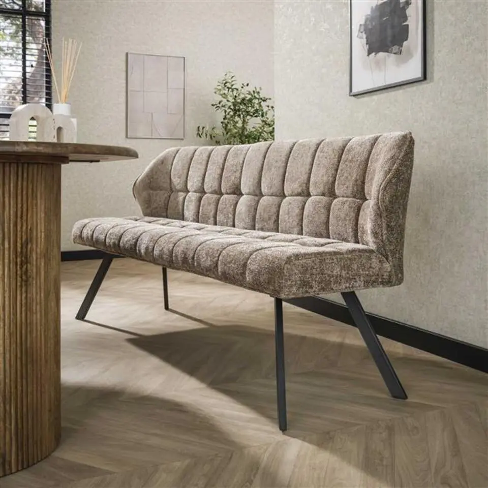 Hoyz Collection - Eetkamerbank Raster - Rich Champagne