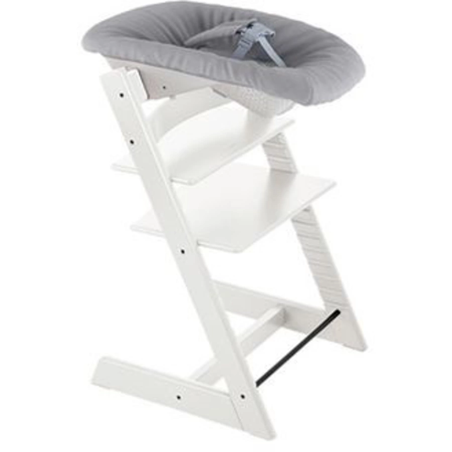 STOKKE® Tripp Trapp® Hochstuhl Buche schwarz inkl. Newborn Set™ Grey