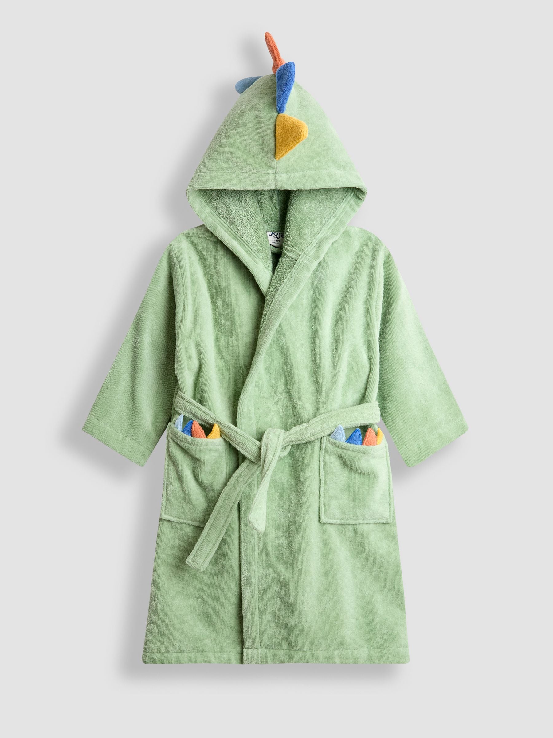 Groen dinosaurus - JoJo Maman Bébé Towelling Bath Robe