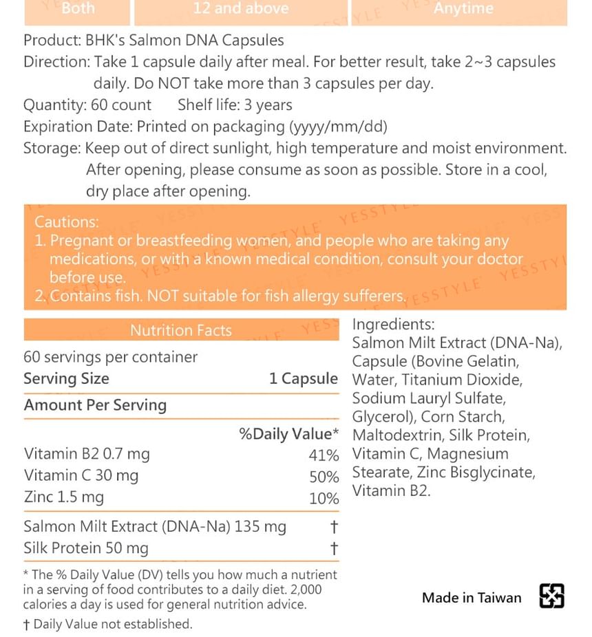 BHK's - Zalm DNA Ex Capsule