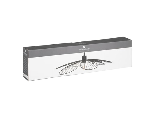 ATMOSPHERA - Plafonnier Suspension fleur en métal - diam 57 cm - noir