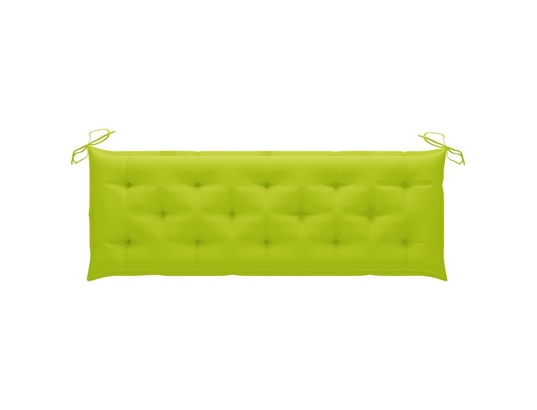 VIDAXL - Galette de chaise Coussin de banc de jardin vert vif 150x50x7 cm tissu
