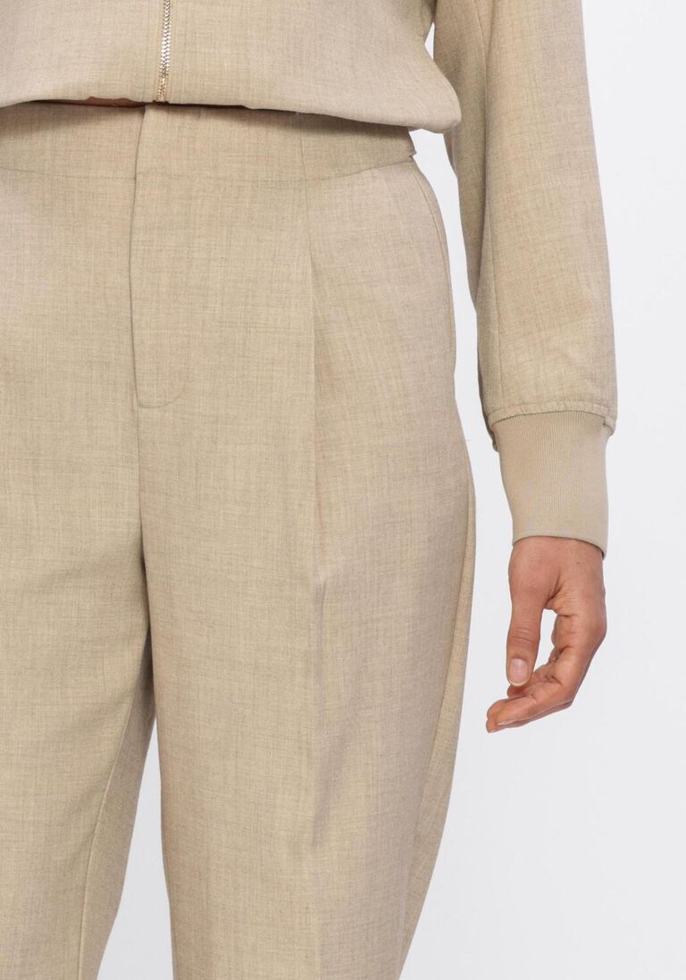 beige mos mosh flared broek mmleysa flair pant