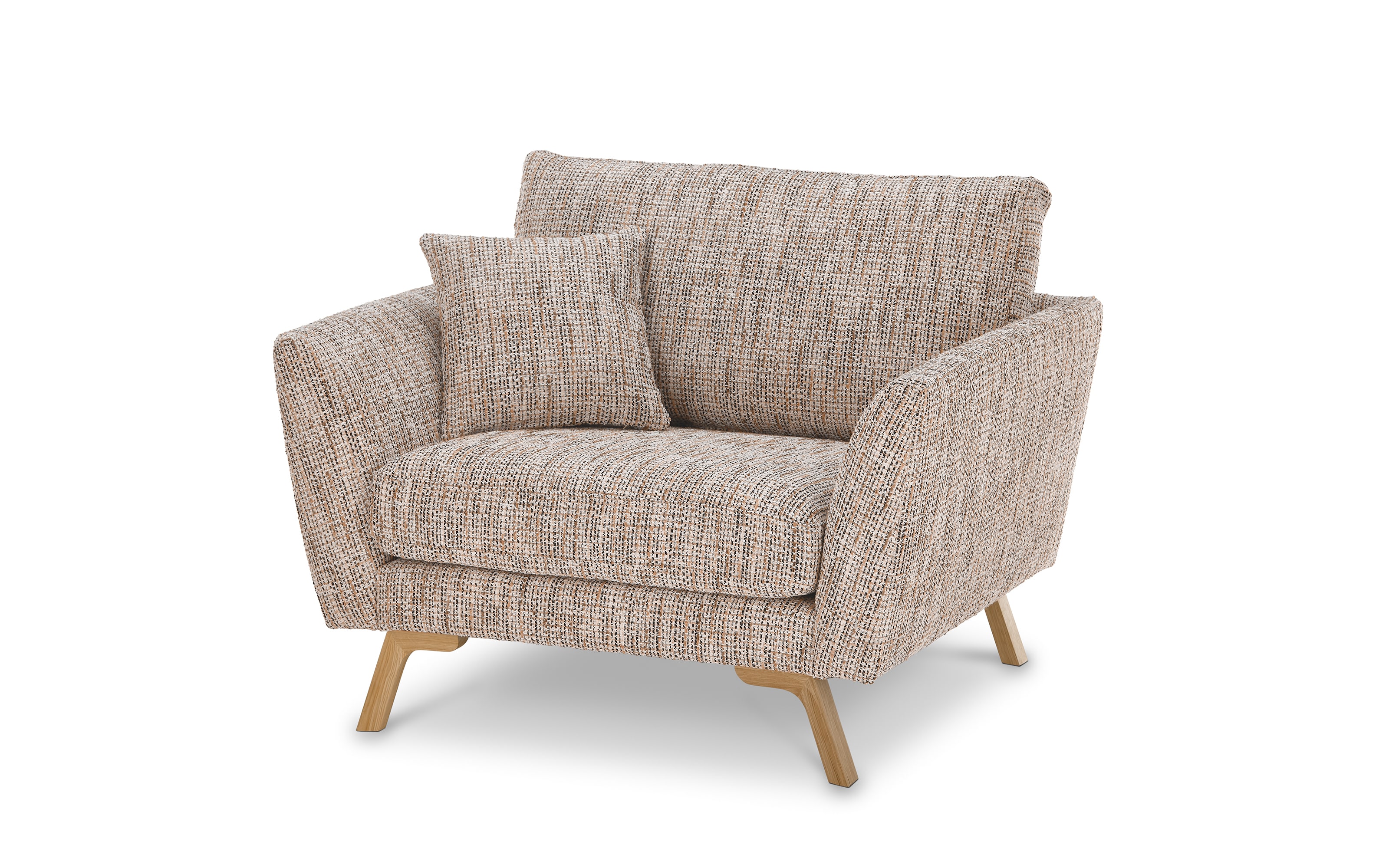 Sessel Detroit, natur, inkl. Kissen