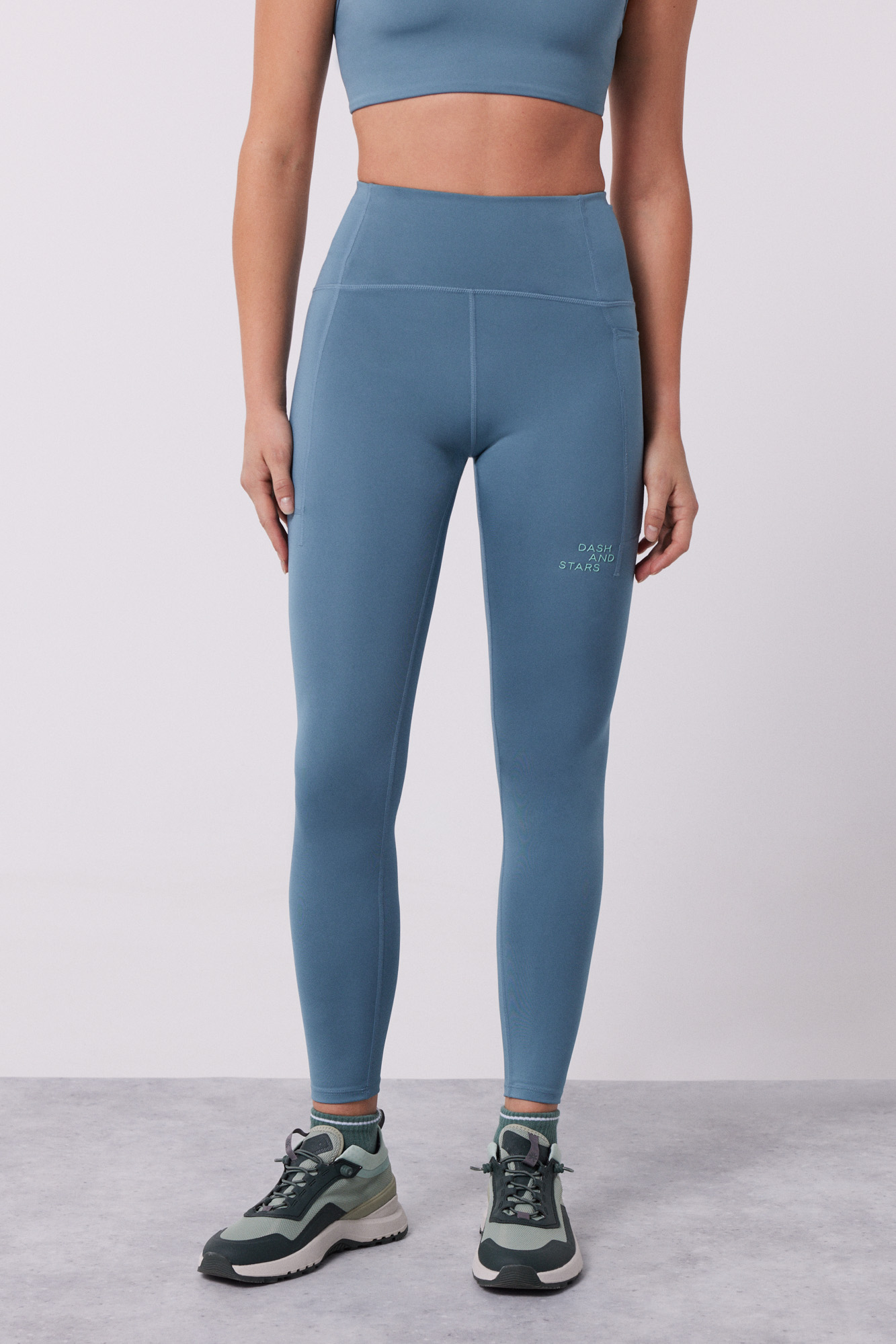 Leggings verdes com elasticidade 4D