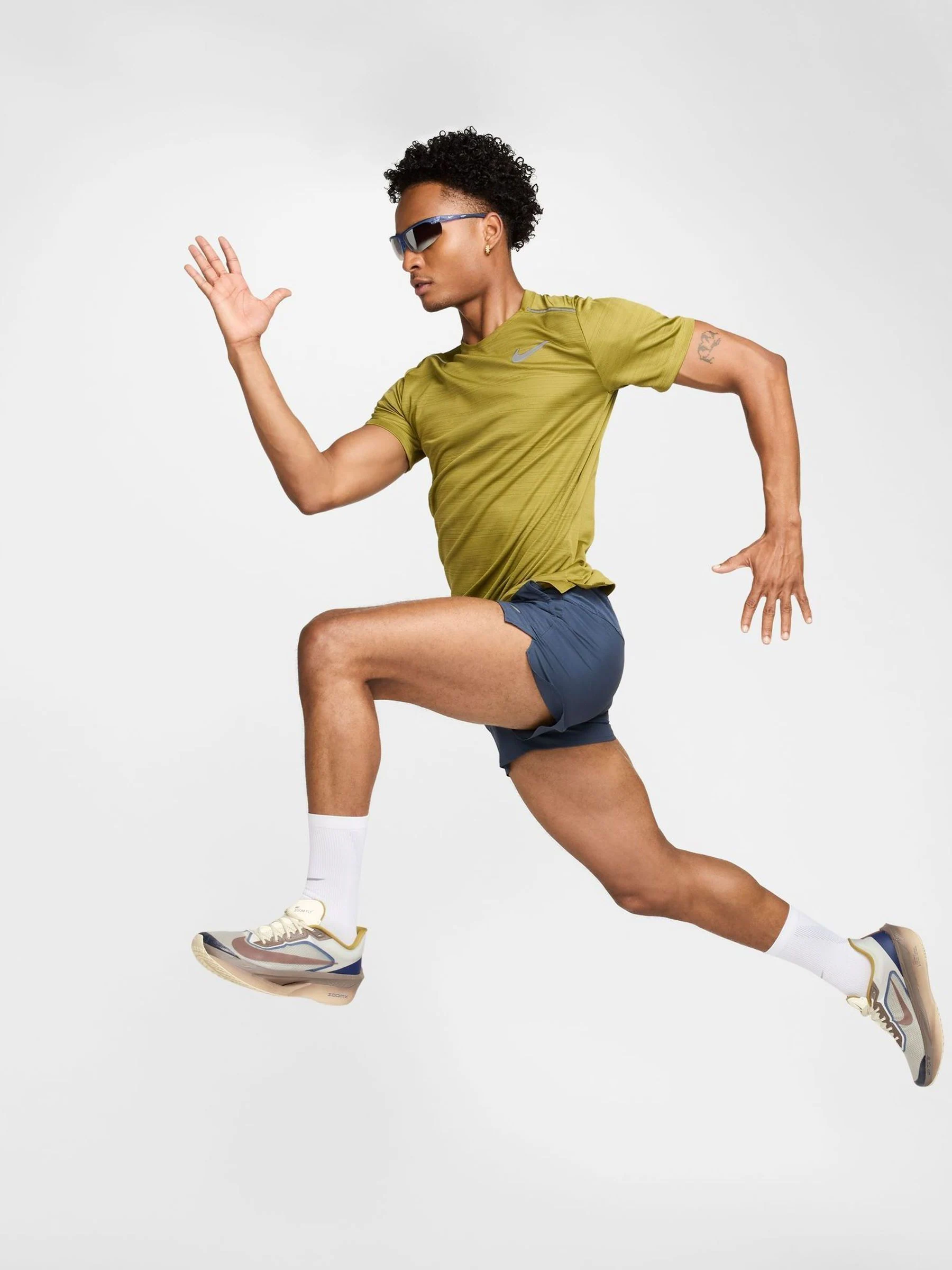 Thunder - Blauw - 5 inch - Nike Dri-FIT Stride hardloopshort
