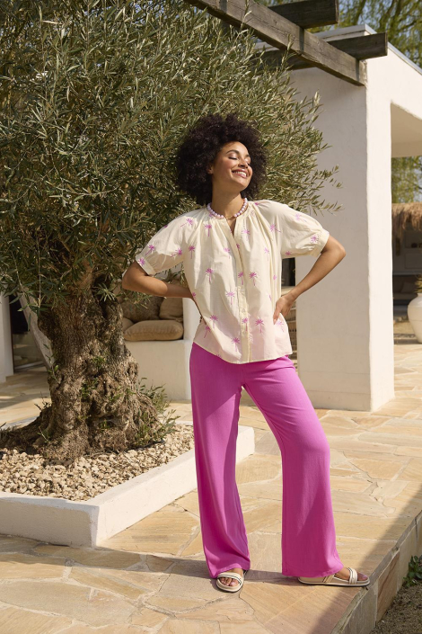 Ydence beige dames blouse