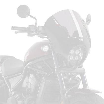 Tête de fourche Puig DARK NIGHT NOIR MAT - Gris