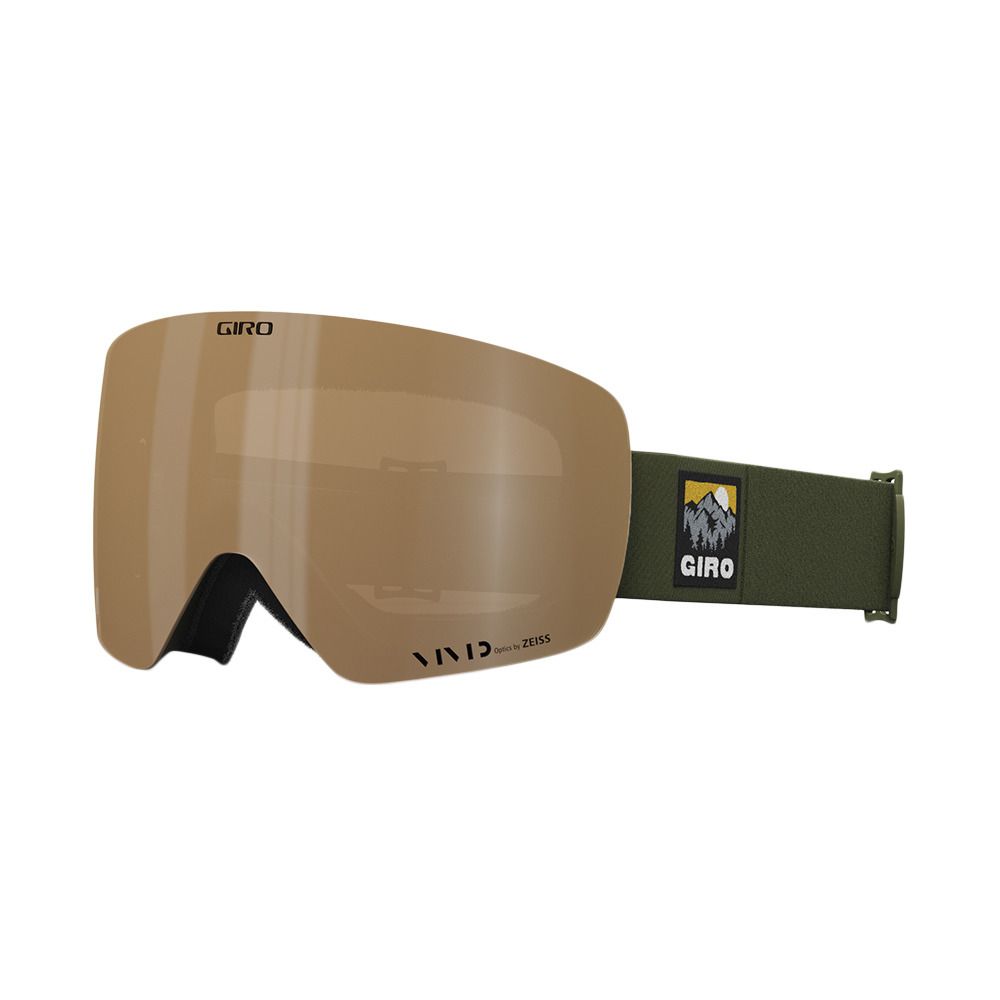 Giro CONTOUR - Masque ski + écran supplémentaire vivid infrared trail green vista/vivid petrol